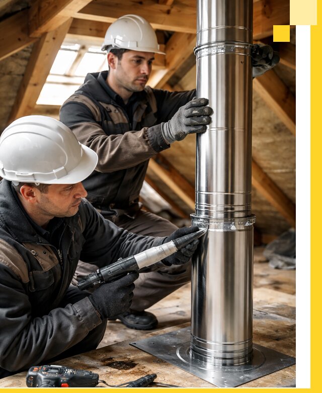 Монтаж дымоходов для каминов в Волгодонске с гарантией качества