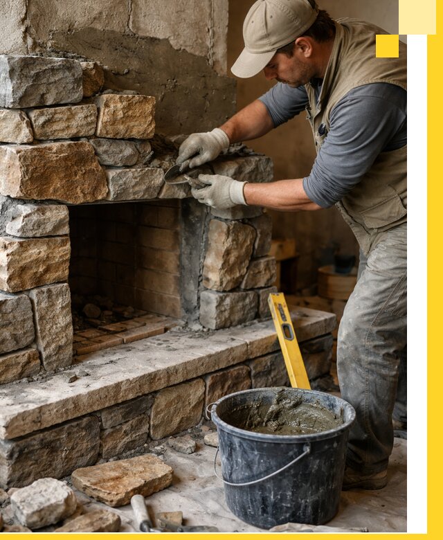 Изготовление и установка каменных каминов под ключ в Волгодонске