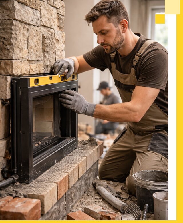 Дровяные камины под ключ в Волгодонске: монтаж, обустройство