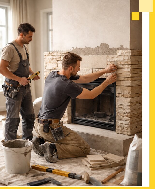 Установка и монтаж каминов для загородного дома в Волгодонске