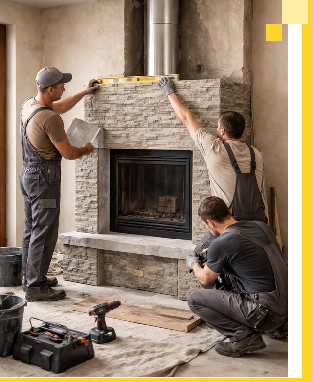 Профессиональный монтаж каминов под ключ в Волгодонске для дома