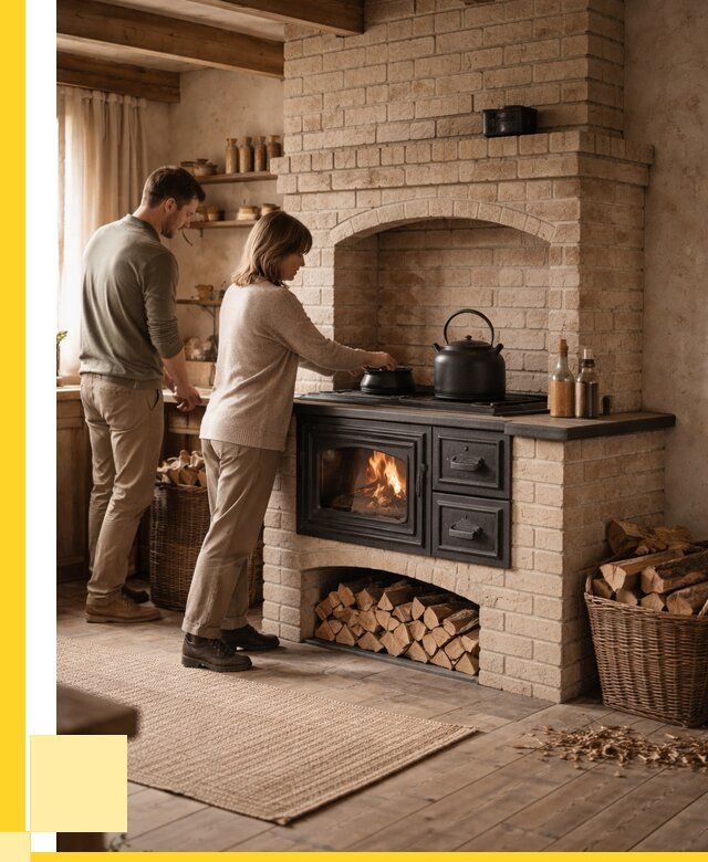 Печи с плитой в Волгодонске от 49244 р. | ЭриданВгн — кирпичная печь