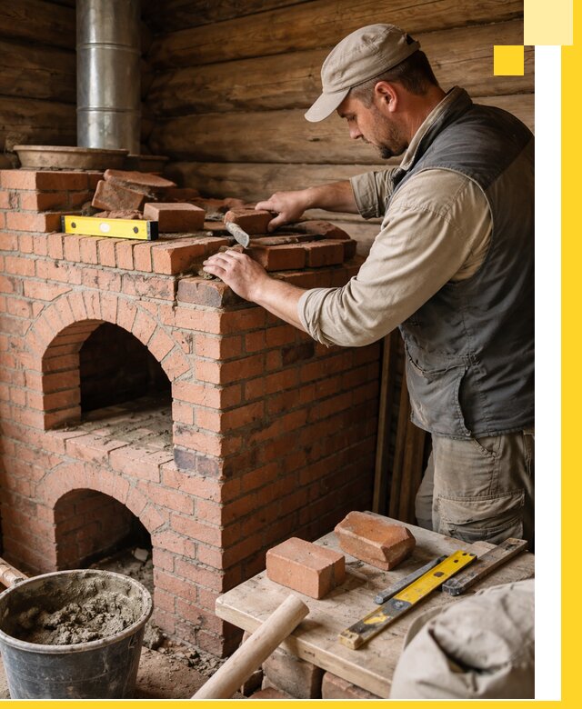 Изготовление и установка русских печей в Волгодонске под ключ