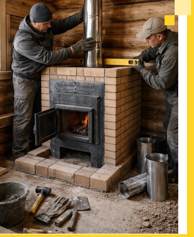 Проектирование, изготовление и установка банных печей в Волгодонске