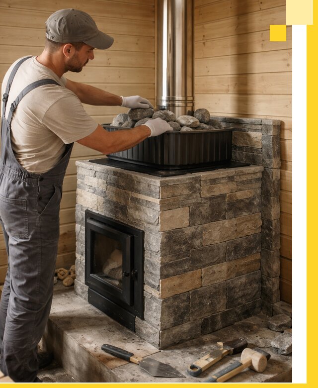 Печи для парной в Волгодонске, производство, монтаж и обслуживание