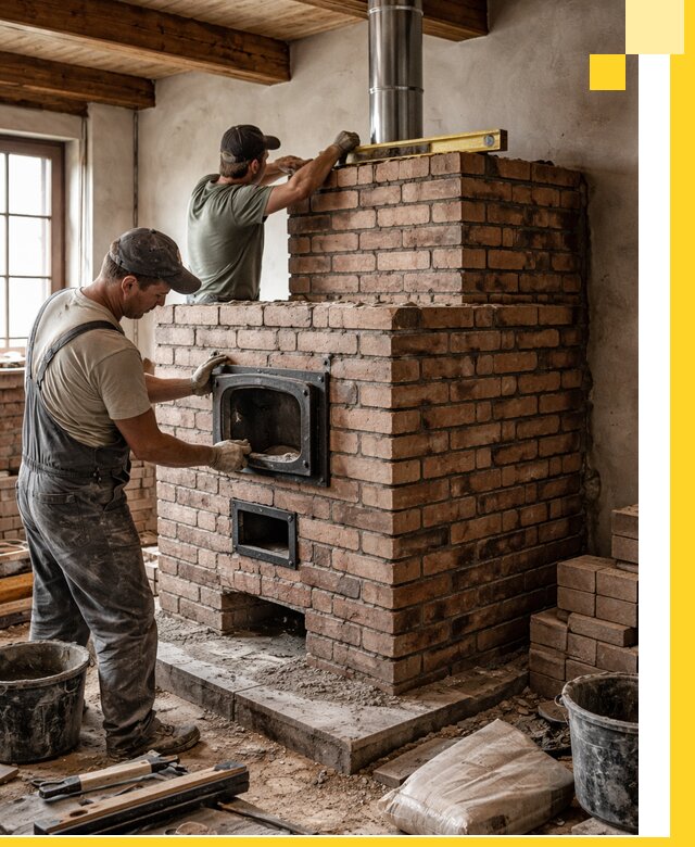 Печи для загородного дома под ключ в Волгодонске — монтаж и сервис