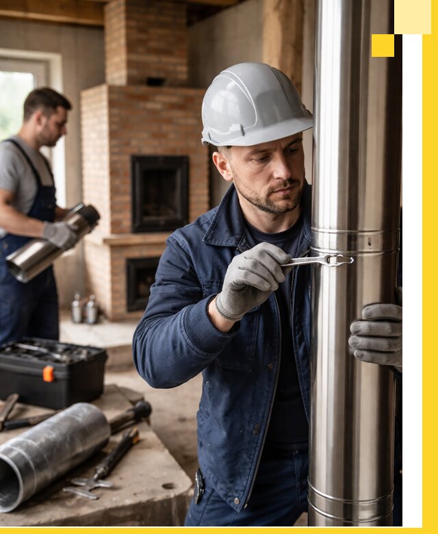 Профессиональный монтаж дымоходов для печей в Волгодонске