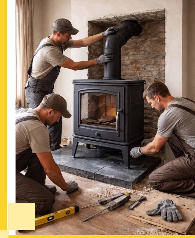 Монтаж печи камина в частном доме в Волгодонске от 27358 р. | ЭриданВгн