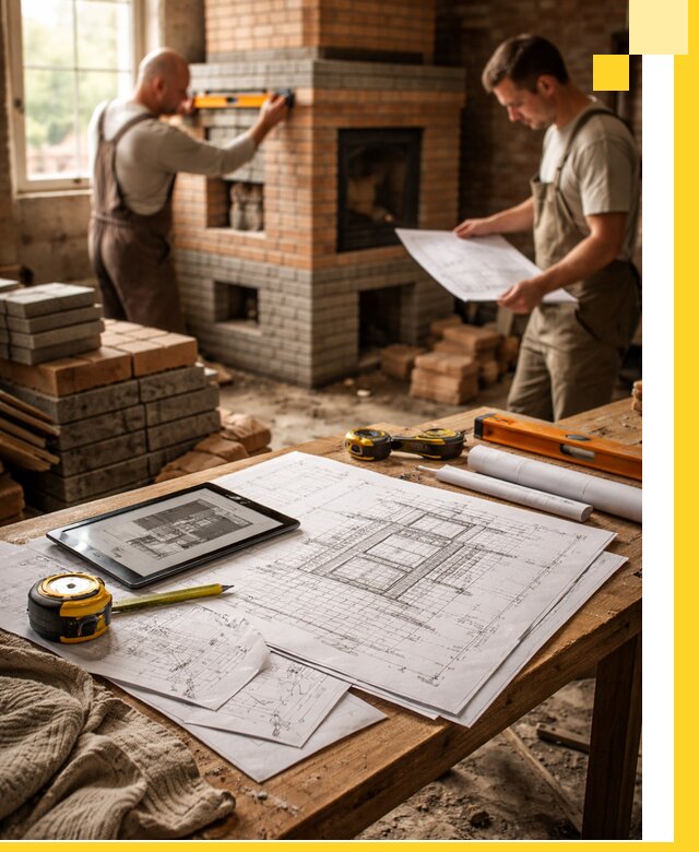 Проекты печей и каминов с индивидуальным дизайном в Волгодонске