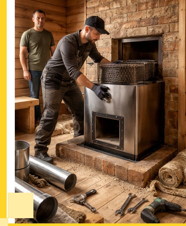 Монтаж банных печей под ключ в Волгодонске от 19697 р., ЭриданВгн