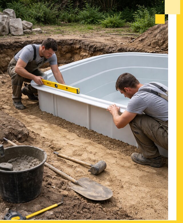 Производство и установка пластиковых бассейнов в Волгодонске под ключ