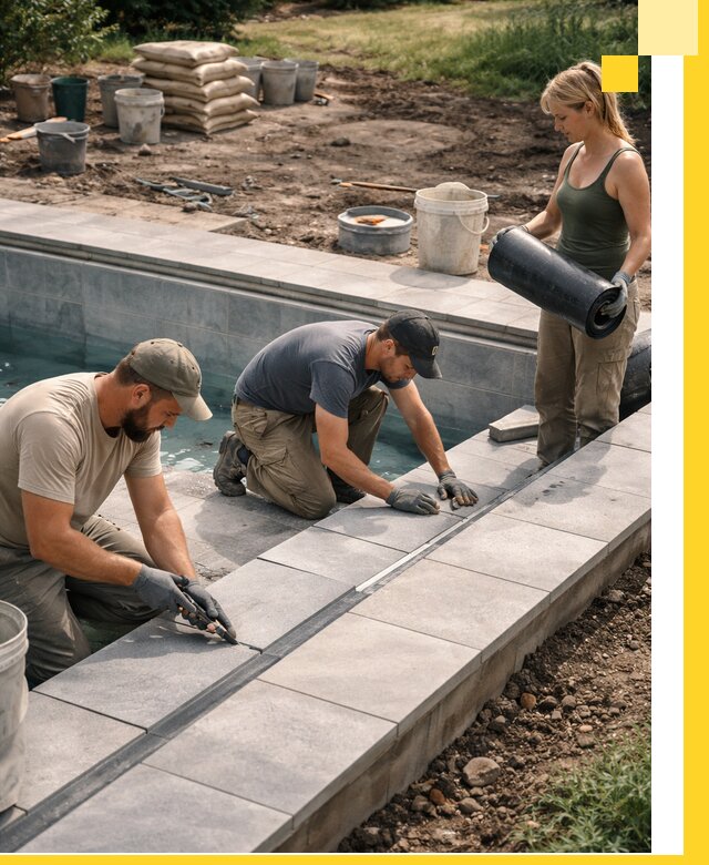 Строительство и монтаж уличных бассейнов под ключ в Волгодонске