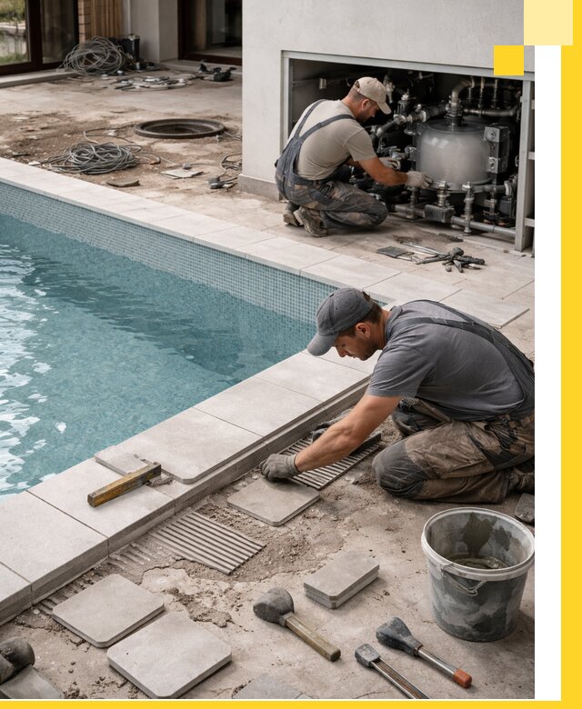 Строительство и монтаж бассейнов в коттедже в Волгодонске