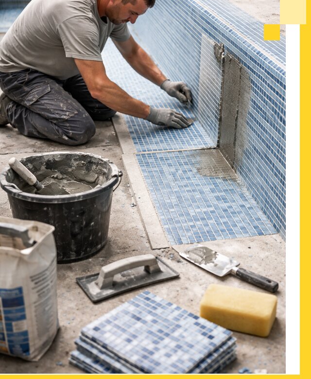 Укладка и ремонт мозаики для бассейнов под ключ в Волгодонске