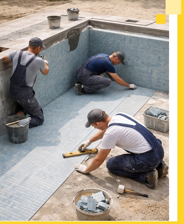 Укладка и установка плитки для бассейнов под ключ в Волгодонске