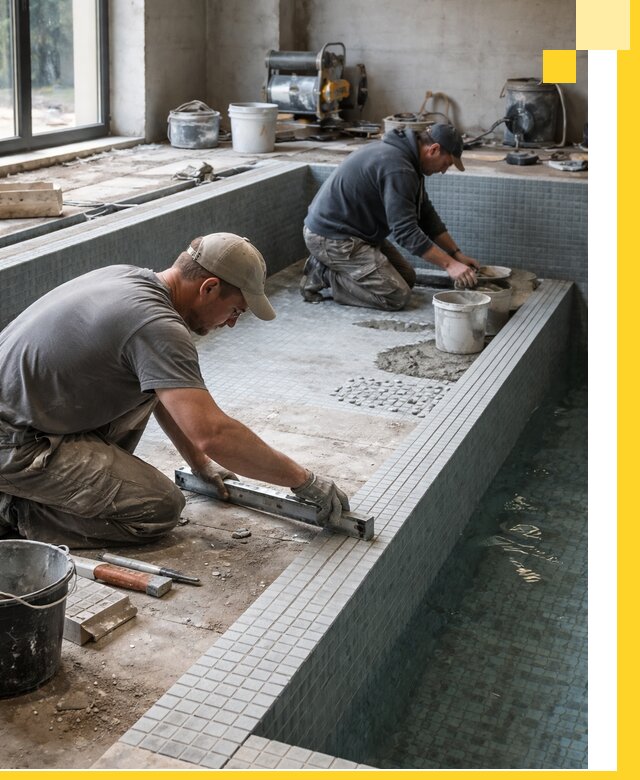 Строительство бассейна в частном доме в Волгодонске под ключ