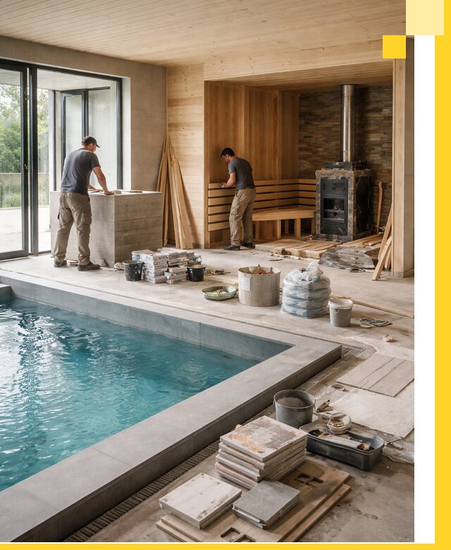 Проектирование и строительство бань с бассейном в Волгодонске