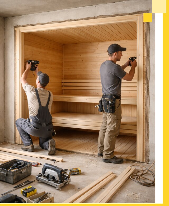 Монтаж саун под ключ в Волгодонске — проектирование и установка