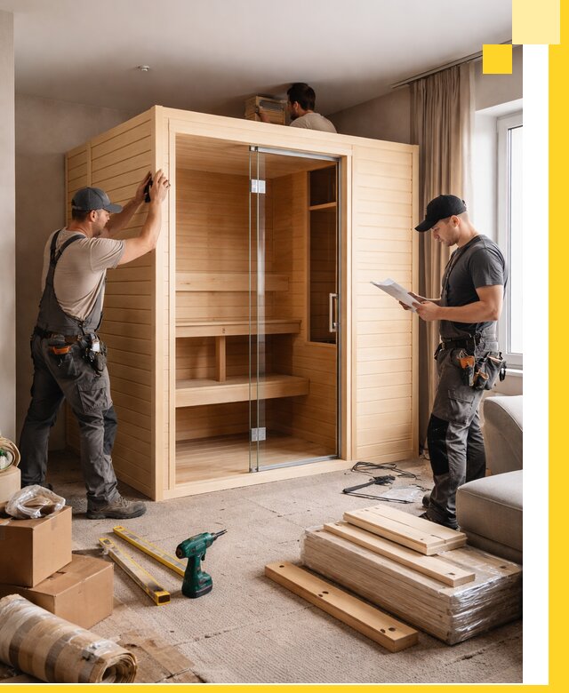 Установка и благоустройство саун в квартире в Волгодонске