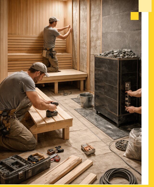 Дизайн и строительство интерьерных саун под ключ в Волгодонске