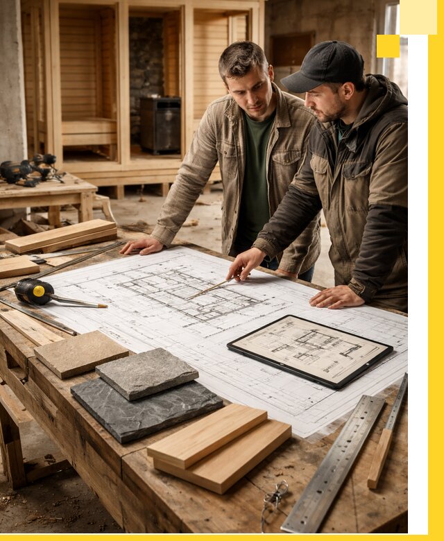 Проекты бань под ключ и планы строительства в Волгодонске