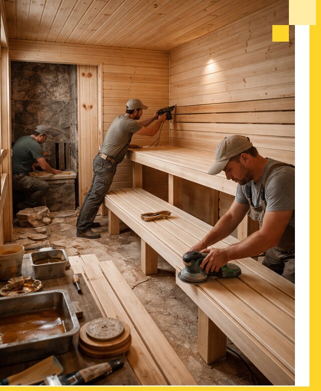 Профессиональная отделка бань в Волгодонске под ключ, с гарантией