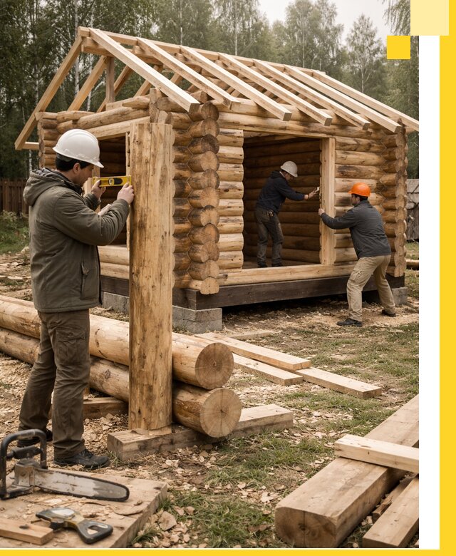 Строительство бань для дачи под ключ в Волгодонске с доставкой и монтажом