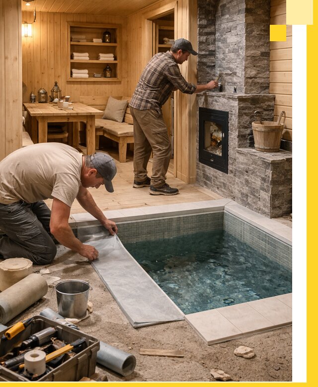 Строительство бань с комнатой отдыха под ключ в Волгодонске