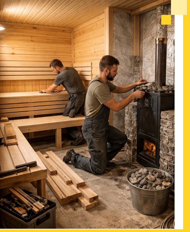 Дизайн и строительство интерьеров бань под ключ в Волгодонске