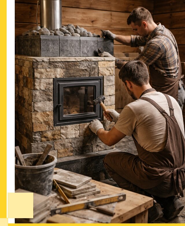 Облицовка банной печи в Волгодонске от 16415 р. | ЭриданВгн