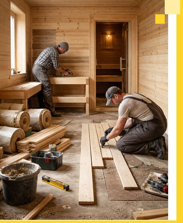 Индивидуальный проект бани с комнатой отдыха под ключ в Волгодонске