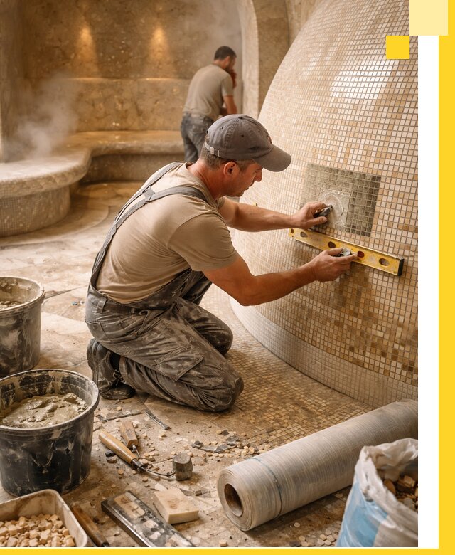 Хамам под ключ в Волгодонске: проектирование, строительство, отделка