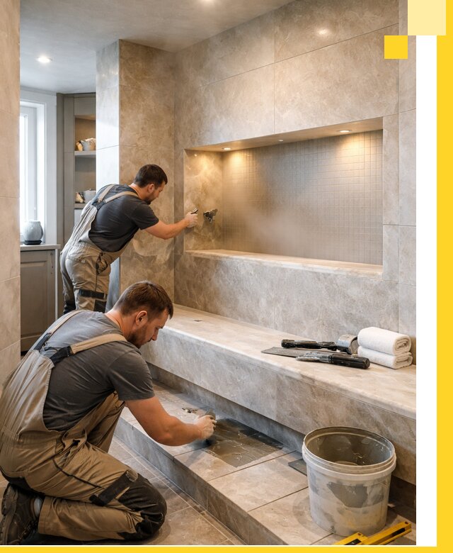 Профессиональное строительство хамама в квартире в Волгодонске