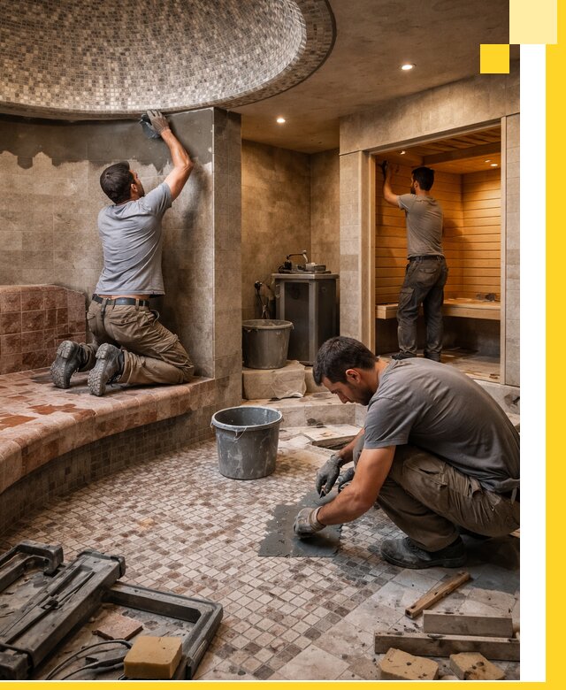 Проект и строительство хамама бани и сауны под ключ в Волгодонске