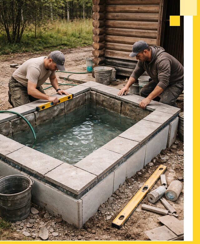 Изготовление и установка холодных купелей под ключ в Волгодонске